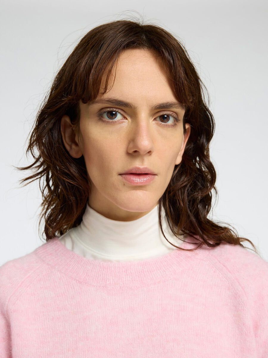 Lulu Strikket Genser - Rosa/ Bleached Mauve